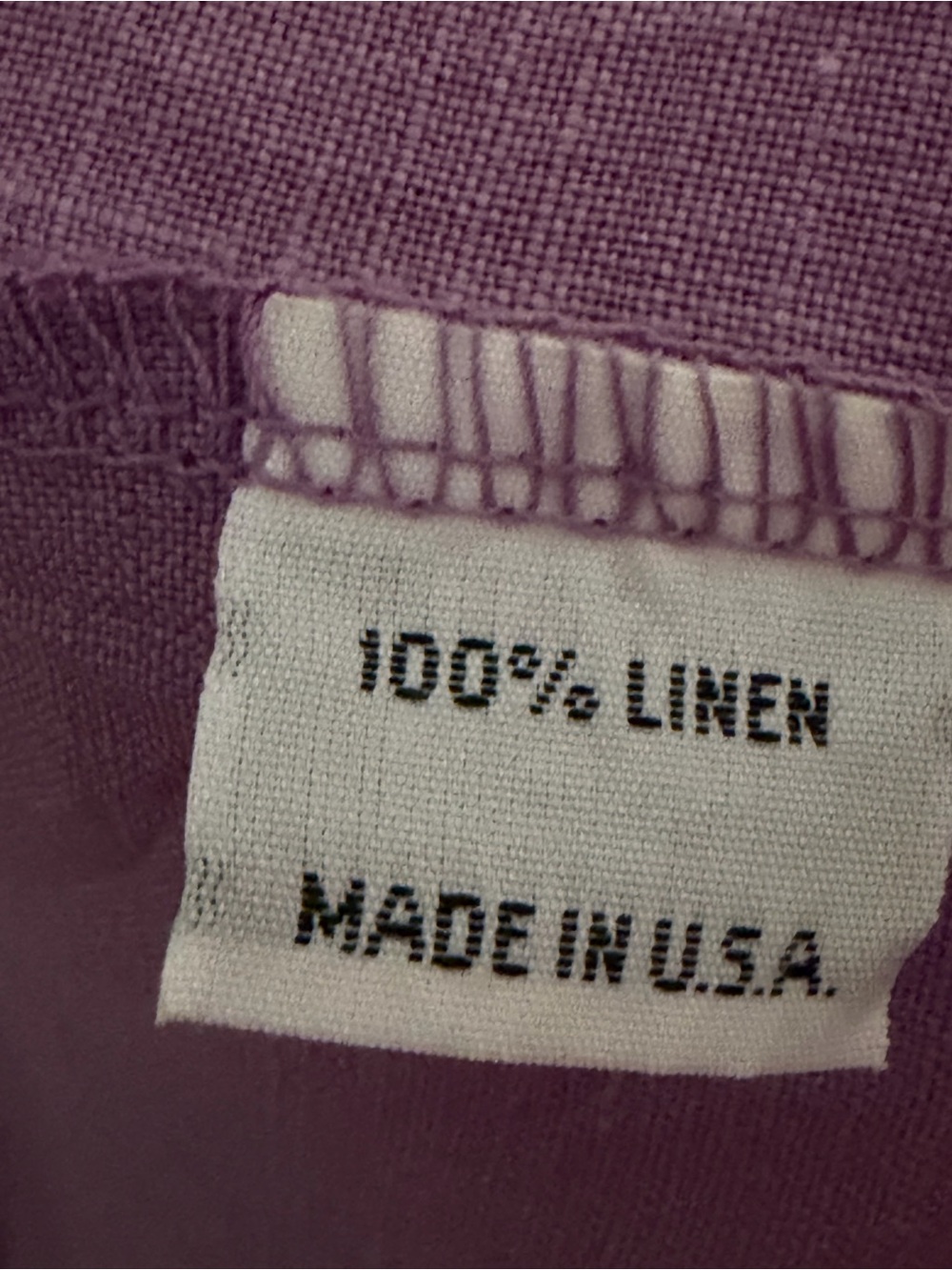 bryn Walker Lavender 100% Linen Top - Size L - Picture 5 of 6